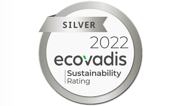 Awarded with the EcoVadis silver medal! banner